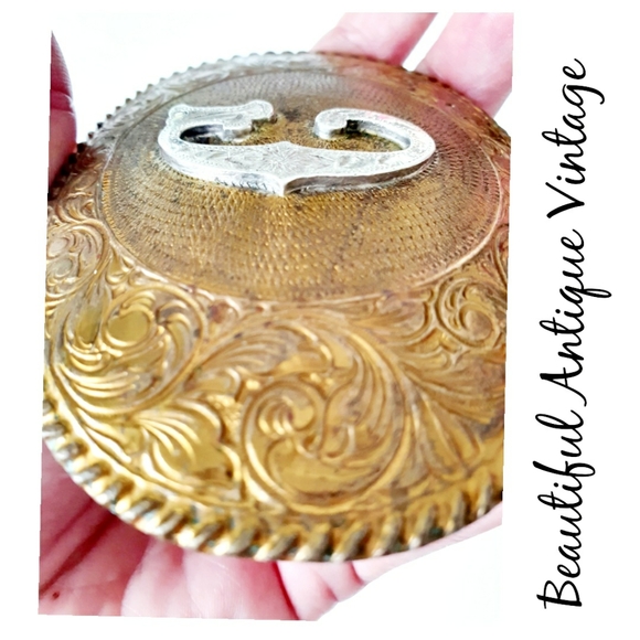 ? Vintage Brass, Gold & Silver Buckle main image 4